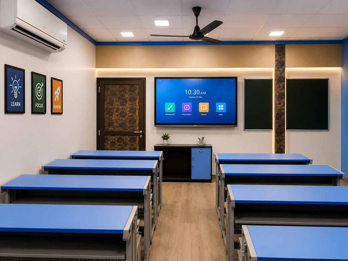 Smart, air-conditioned classroom