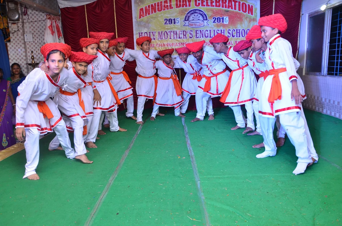 Folk dance by students